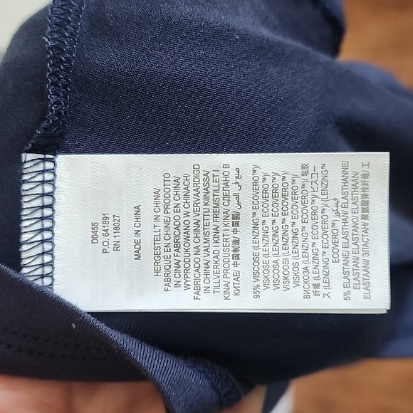 NWT Boden Empire Waist V Neck Jersey Maxi Dress In Navy Size 14 Regular - Picture 3 of 8